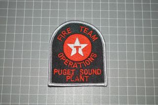 Texaco Puget Sound Plant Washington Fire Team Operations Patch (b17 - 9)