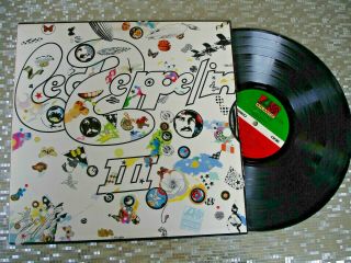 Led Zeppelin " Led Zeppelin Iii " Vintage Vinyl Lp Atlantic ‎– Sd 19128