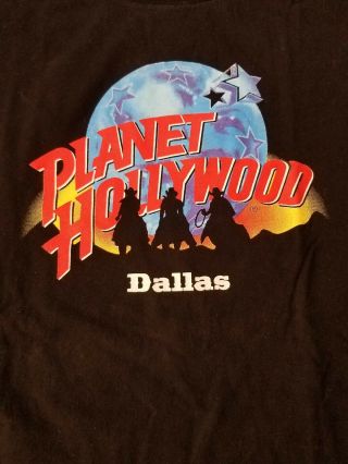 Planet Hollywood Dallas Black T - Shirt Xl Like -