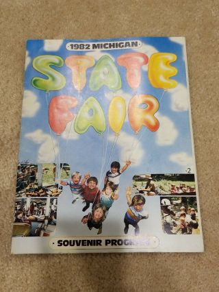 Vintage 1982 Michigan State Fair Program