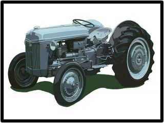 Ford Tractors Metal Sign: Model 9n Featured
