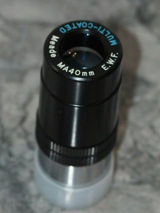 Vintage Meade 40mm E.  W.  F.  Extra Wide Field 1.  25 " Telescope Eyepiece