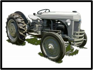 Ford Tractors Metal Sign: Model 2n Featured