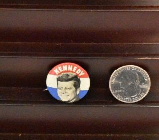 John F Kennedy Pinback Political Campaign Button 1960 Election.