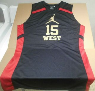 Vtg West Nike Air Jordan Brand Classic All Star Jersey Game Authentic Sz 54 3xl