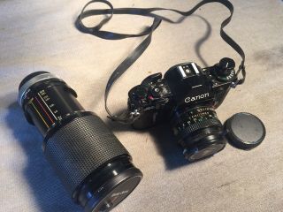 Vintage Canon A - 1 35Mm Camera / 50mm & 70 - 210mm Lenses,  Filters 2