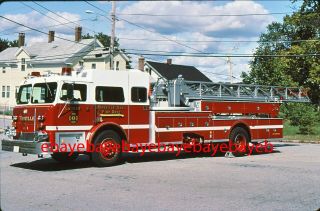 Fire Apparatus Slide,  Ladder 1,  Manville Fd / Ri,  1977 Maxim F