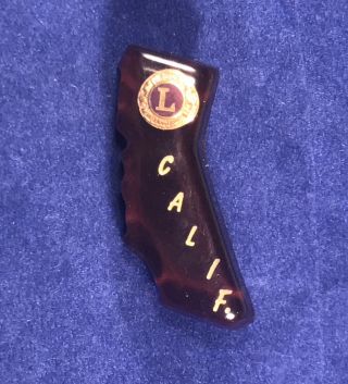 Lions Club Vintage 2 " California State Plastic 3d Pin