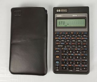 Vintage Calculator Hp 32sii Rpn Scientific And Case With Batteries