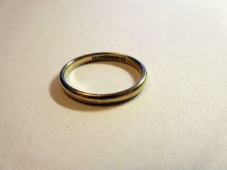 Vintage Hallmarked Solid 9ct Rose Gold Wedding Ring,  Band - Size U - 2.  6g