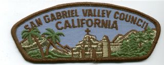Tough Issue Old Merged Csp San Gabriel Valley Council California Scout Patch