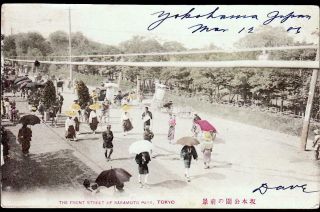 Tokyo,  Japan C.  1906 Festival Procession At Sakamoto Park,  Nihonbashi District