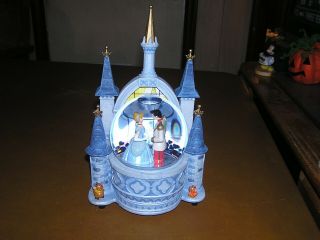 Disney Cinderella Prince Charming Castle Snow Globe Plays So This Is Love