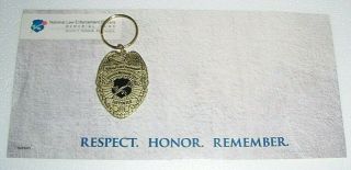 2019 NATIONAL LAW ENFORCEMENT OFFICERS MEMORIAL FUND POLICE BADGE KEYCHAIN 2