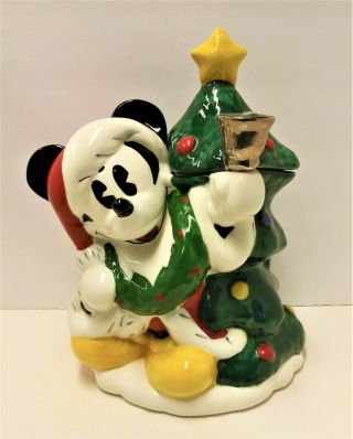 Disney Christmas Mickey Mouse Cookie Jar Treasure Craft Pfaltzgraff Mickey & Co.