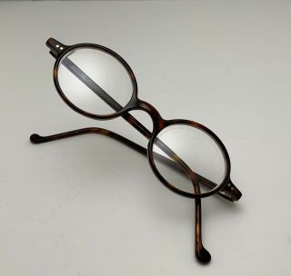 Vintage Jean Lafont Orsay 619 Round Panto Tortoise Eyeglass Sunglass Frame