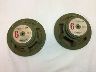 Two Stephens Trusonic 60fr 6 " Full Range Cone Vintage Speakers Pair