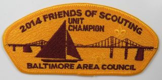 2014 Friends Of Scouting Unit Champion Baltimore Area Council Csp Ymy Bdr.  [c - 19