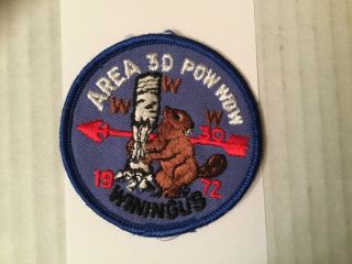 Oa 1972 Area 3 - D Or Iii - D Pow Wow Conclave Patch Winingus Lodge 30 Host
