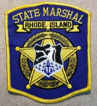 Ri Rhode Island State Marshal Patch