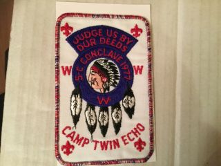 Oa 1977 Section Ne - 5c Conclave Patch Camp Twin Echo Pa