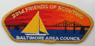 2014 Friends Of Scouting Baltimore Area Council Csp Gmy Bdr.  [c - 1973]