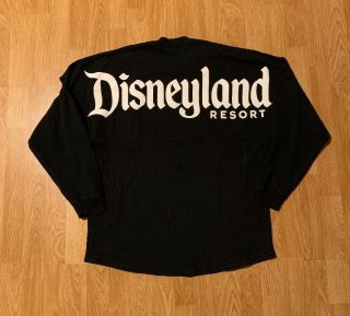 Disney Parks Disneyland Spirit Jersey Black Long Sleeve Shirt Size Men’s Small