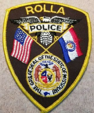 Mo Rolla Missouri Police Patch
