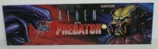 Alien Vs Predator Capcom 1992 Arcade Marquee