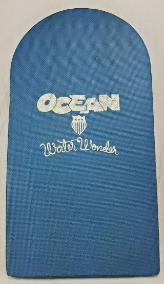 Vintage Blue Ocean Water Wonder Hard Foam Kickboard Kick Board - Great Shape