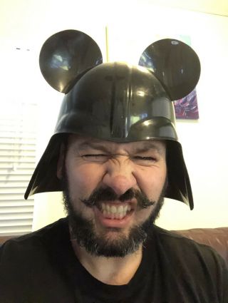 Disney Star Wars Darth Vader Mickey Mouse Ears Black Helmet Lucas Film Halloween