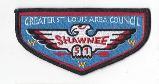 Oa 51 Shawnee Www Flap Blk Bdr.  Greater St.  Louis Area Mo [mobx6 - 50e]