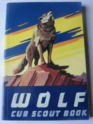 Vintage 1965 Bsa Cub Scout Wolf Book Handbook Boy Scouts Of America