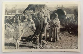 Arizona Native Americans Apache Tribe On Highway Rppc Real Photo Postcard;i286