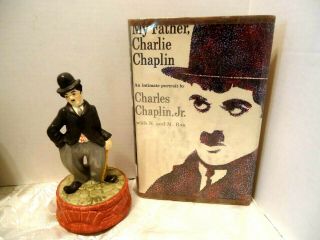 Charlie Chaplin Music Box Plays " Smile " & " My Father Charlie Chaplin " Book 1960