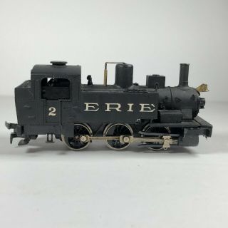 Vintage Rivarossi Erie 2 Ho Scale 0 - 6 - 0 Powered Steam Engine 1657 Tested/runs