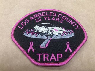 Los Angeles County Sheriff Pink Police Patch Project Trap 25 Years