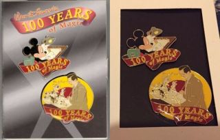 Japan 100 Years Of Magic Animators Mickey Mouse Walt Disney Boxed Pin Set