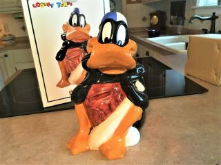 Nib 1993 Daffy Duck Baseball Cookie Jar 6106 Looney Tunes