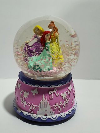 Disney Princess Ariel Belle Rapunzel Snow Globe With Music Fur Elise By Kcare