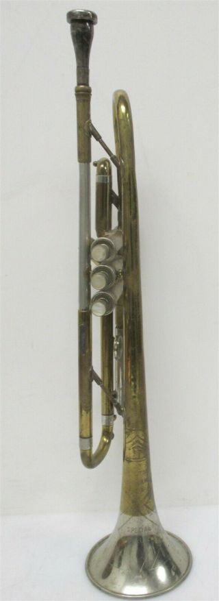 Collegiate By Holton Deluxe Vintage Trumpet Sn 221818 W/ Olds 3c Mp
