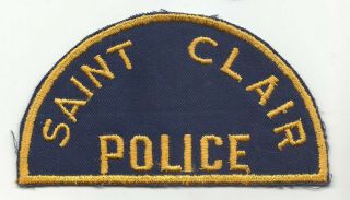 Saint Clair Michigan Mi Police Patch Old
