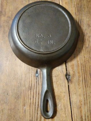 Bsr 3 - 6 5/8 " Cast Iron Skillet Century Cleaned And Seasoned