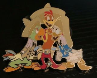 Disney Pin Le 500 The Three Caballeros Donald Panchito Jose