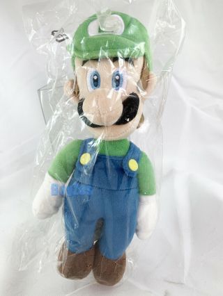 Mario Bros Luigi Stuffed Plush All Star 10 " Little Buddy 3002