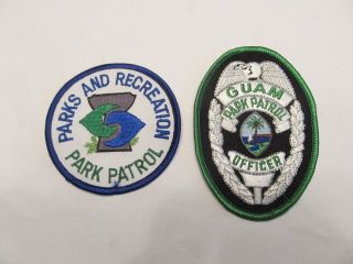 Us Guam Conservation Park Patrol Warden Patch Set
