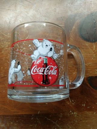 Vintage Coca Cola Polar Bear Holliday Mug