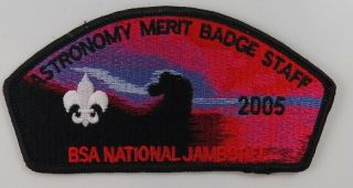 2005 Bsa National Jamboree Astronomy Merit Badge Staff Blk Bdr.  [p - 574]