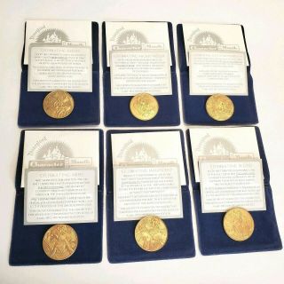 Set Of 6 Walt Disney Disneyland 45 Years Of Magic Commemorative Coins