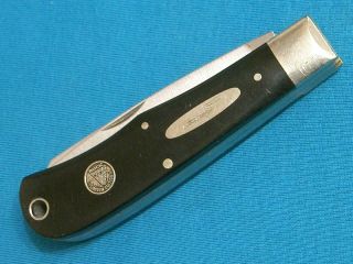Vintage Camillus Buck Usa 334 Millennium 2000 Jumbo Mountain Man Trapper Knife